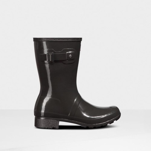 Hunter Original Tour Foldable Gloss Short Rain Boots For Womens - NZ P7234